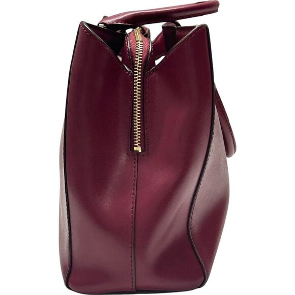Michael Kors Mindy MD EW Satchel + Carryall Wallet in Burgundy - Picture 3 of 14